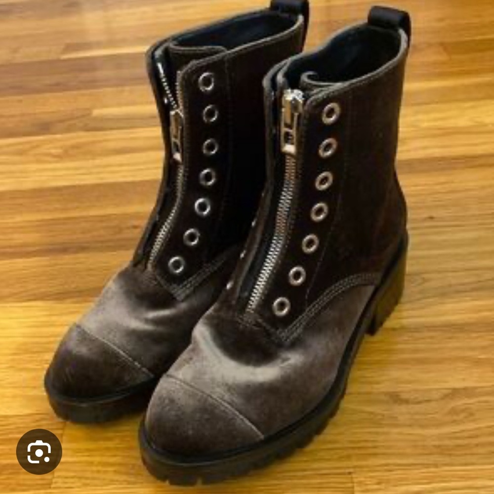 3.1 Phillip Lim velvet combat boots - Picture 3 of 6